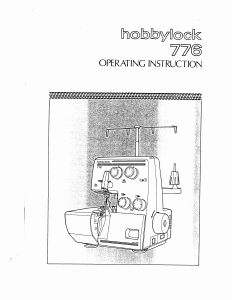 Manual Pfaff hobbylock 776 Sewing Machine