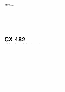 Mode d’emploi Gaggenau CX482100 Table de cuisson