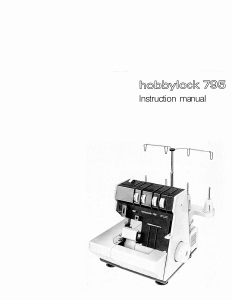 Manual Pfaff hobbylock 795 Sewing Machine