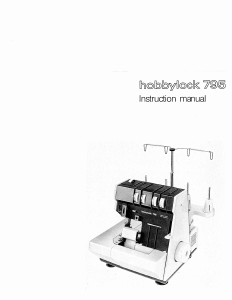 Handleiding Pfaff hobbylock 795 Naaimachine