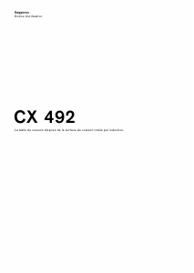 Mode d’emploi Gaggenau CX492101 Table de cuisson