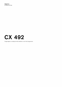 Brugsanvisning Gaggenau CX492110 Kogesektion