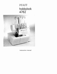 Manual Pfaff hobbylock 4762 Sewing Machine