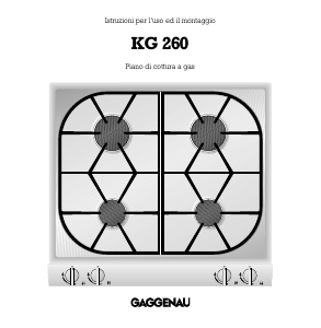 Manuale Gaggenau KG260124F Piano cottura