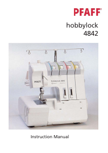 Manual Pfaff hobbylock 4842 Sewing Machine