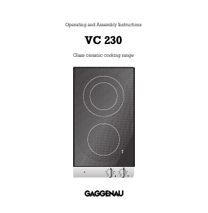 Handleiding Gaggenau VC230113 Kookplaat