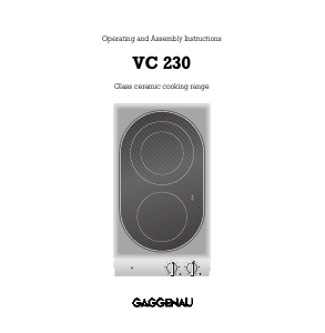 Handleiding Gaggenau VC230212 Kookplaat