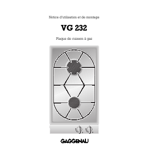 Mode d’emploi Gaggenau VG232132 Table de cuisson