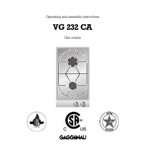 Handleiding Gaggenau VG232232CA Kookplaat