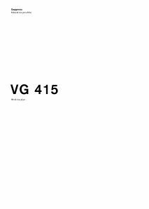 Návod Gaggenau VG415111F Pánt