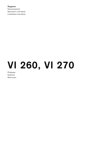 Rokasgrāmata Gaggenau VI270114 Plīts virsma