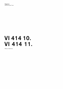 Manuale Gaggenau VI414103 Piano cottura
