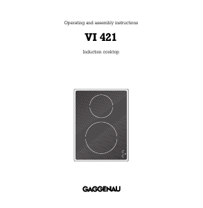 Manual Gaggenau VI421110 Hob