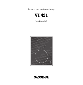 Bruksanvisning Gaggenau VI421110 Häll