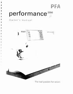 Manual Pfaff performance 2056 Sewing Machine