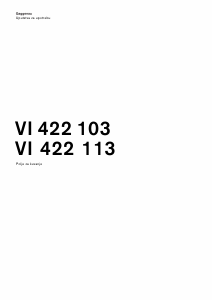 Priručnik Gaggenau VI422113 Ploča za kuhanje