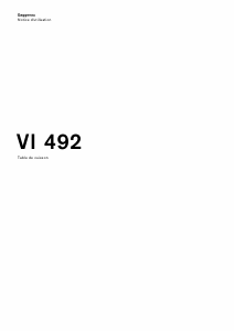 Mode d’emploi Gaggenau VI492111 Table de cuisson
