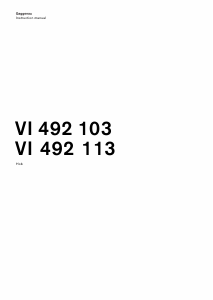 Manual Gaggenau VI492113 Hob