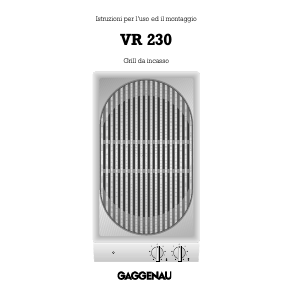 Manuale Gaggenau VR230112 Piano cottura