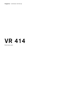 Rokasgrāmata Gaggenau VR414110 Plīts virsma