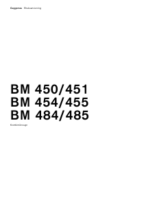 Bruksanvisning Gaggenau BM454130 Mikrovågsugn