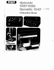 Handleiding Pfaff tipmatic 1047 Naaimachine