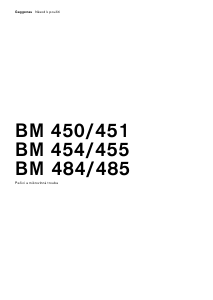 Manuál Gaggenau BM451100 Trouba