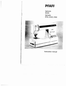 Manual Pfaff tipmatic 6110 Sewing Machine
