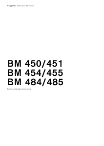 Manual Gaggenau BM484110 Forno