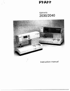 Manual Pfaff tiptronic 2030 Sewing Machine