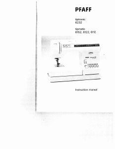 Manual Pfaff tiptronic 6232 Sewing Machine