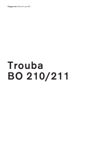 Manuál Gaggenau BO211110 Trouba