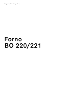 Manuale Gaggenau BO220100 Forno