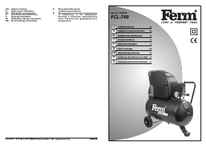 Käyttöohje FERM CRM1001 FCL-700 Kompressori