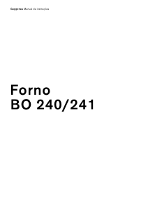 Manual Gaggenau BO240131 Forno