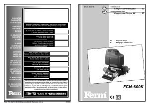 Bruksanvisning FERM CRM1007 FCN-600K Kompressor