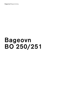 Brugsanvisning Gaggenau BO250130 Ovn