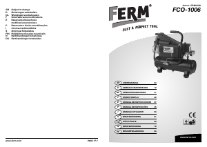 Manual de uso FERM CRM1028 FCO-1006 Compresor