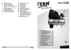 Mode d’emploi FERM CRM1034 FCO-1524N Compresseur
