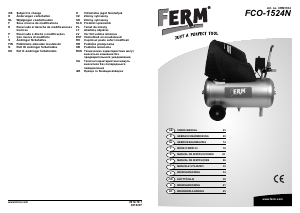 Manuale FERM CRM1034 FCO-1524N Compressore