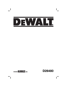 Manual DeWalt D26480 Belt Sander