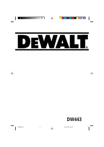 Bruksanvisning DeWalt DW443 Planslip