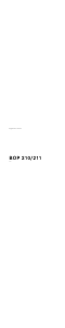 Mode d’emploi Gaggenau BOP210100 Four