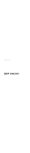 Rokasgrāmata Gaggenau BOP240100 Cepeškrāsns