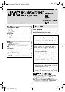 Handleiding JVC HR-V206E Videorecorder