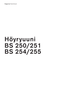 Käyttöohje Gaggenau BS250110 Uuni
