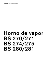Manual de uso Gaggenau BS274100 Horno
