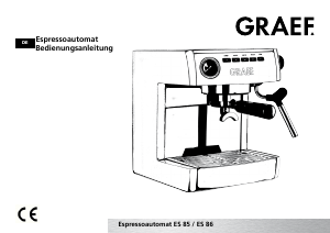 Bedienungsanleitung Graef ES 85 Espressomaschine