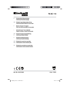 Manuale Einhell TE-XC 110 Sega circolare