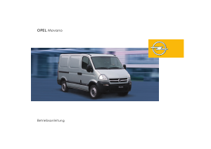 Bedienungsanleitung Opel Movano (2008)